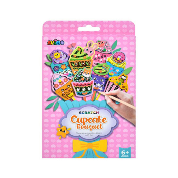 Дитячий набір для творчості "Скретч-арт букет" A1102-3(Pink) (A1102-3(Pink))