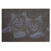 Гравюра А5 "Котики" ГрА5с-20 економ-варіант у пакеті 21 х 14,8 см (ГрА5с-20)