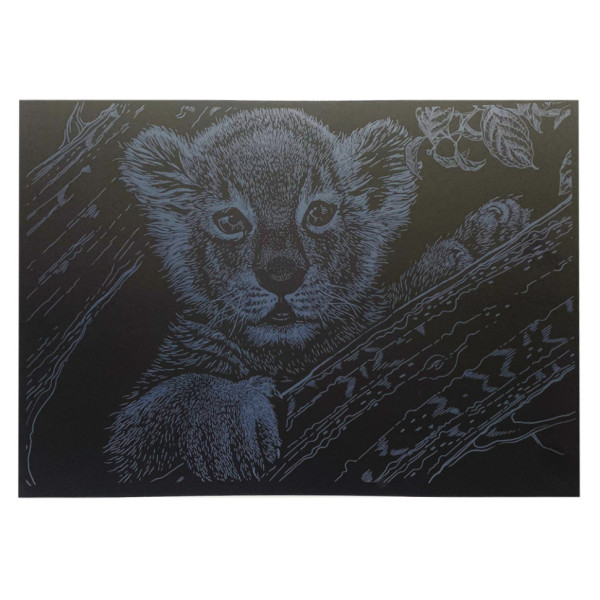 Гравюра А4 "Левеня" ГрА4-10с економ варіант в пакеті 29,7х21 см (ГрА4-10с)