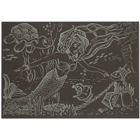 Гравюра А5 "Русалонька" ГрА5з-1 економ варіант у пакеті 21 х 14,8 см (ГрА5з-1)