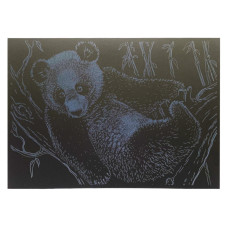 Гравюра А4 "Медведь" ГрА4-17с эконом вариант в пакете 29,7х21 см(ГрА4-17с)
