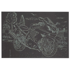 Гравюра А5 "Мотоцикл-1" ГрА5з-2 економ варіант у пакеті 21 х 14,8 см (ГрА5з-2)