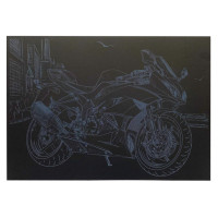 Гравюра А4 "Мотоцикл" ГрА4-11с економ варіант в пакеті 29,7х21 см (ГрА4-11с)