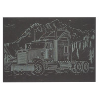 Гравюра А5 "Грузовик" ГрА5з-5 эконом вариант в пакете 21 х 14,8 см(ГрА5з-5)