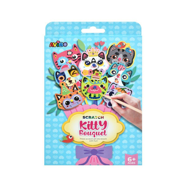 Дитячий набір для творчості "Скретч-арт букет" A1102-3(Blue) (A1102-3(Blue))