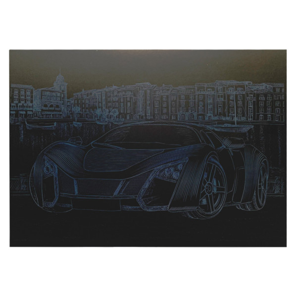 Гравюра А4 "Спорткар" ГрА4-4с економ варіант в пакеті 29,7х21 см (ГрА4-4с)