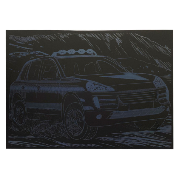 Гравюра А4 "Джип" ГрА4-14с економ варіант в пакеті 29,7х21 см (ГрА4-14с)