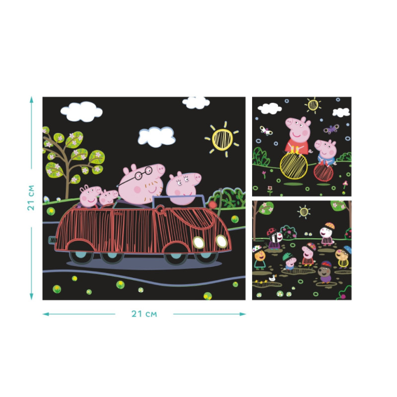 Набір гравюр Peppa Pig "Веселі розваги" Dodo 200185