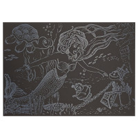 Гравюра А5 "Русалонька" ГрА5с-29 економ-варіант у пакеті 21 х 14,8 см (ГрА5с-29)