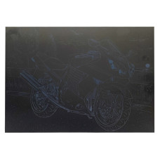 Гравюра А4 "Мотоцикл-1" ГрА4-12с эконом вариант в пакете 29,7х21 см(ГрА4-12с)