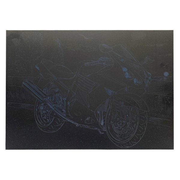 Гравюра А4 "Мотоцикл-1" ГрА4-12с економ варіант в пакеті 29,7х21 см (ГрА4-12с)