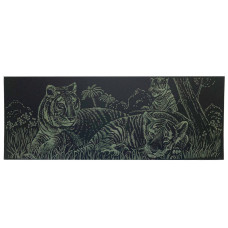 Гравюра панорама "Тигри" ГрВ2-2 економ варіант в пакеті 41х15 см (ГрВ2-2)