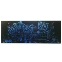 Гравюра панорама "Кошенята" ГрВ2-3 економ варіант в пакеті 41х15 см (ГрВ2-3)