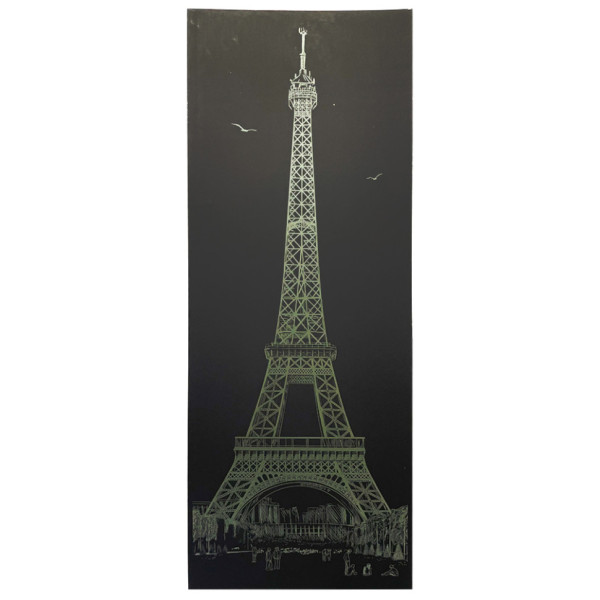 Гравюра панорама "Ейфелева вежа" ГрВ2-1 економ варіант в пакеті 41х15 см (ГрВ2-1)