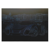Гравюра А4 "Спорткар" ГрА4-4с економ варіант в пакеті 29,7х21 см (ГрА4-4с)