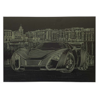 Гравюра А4 "Спорткар" ГрА4-4з економ варіант в пакеті 29,7х21 см (ГрА4-4з)