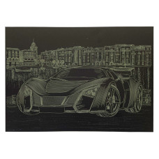 Гравюра А4 "Спорткар" ГрА4-4з економ варіант в пакеті 29,7х21 см (ГрА4-4з)