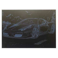 Гравюра А4 "Спорткар-1" ГрА4-8с економ варіант в пакеті 29,7х21 см (ГрА4-8с)