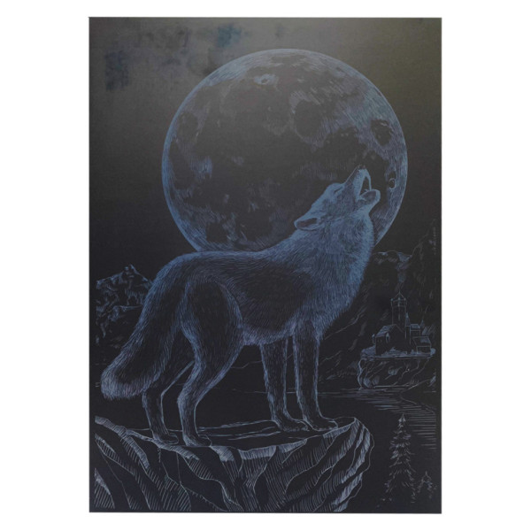 Гравюра А4 "Вовк" ГрА4-9с економ варіант в пакеті 29,7х21 см (ГрА4-9с)