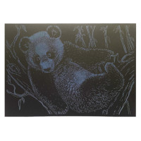 Гравюра А4 "Ведмідь" ГрА4-17с економ варіант в пакеті 29,7х21 см (ГрА4-17с)
