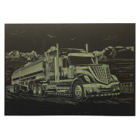 Гравюра А4 "Вантажівка" ГрА4-2з економ варіант в пакеті 29,7х21 см (ГрА4-2з)
