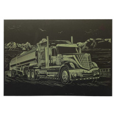 Гравюра А4 "Вантажівка" ГрА4-2з економ варіант в пакеті 29,7х21 см (ГрА4-2з)