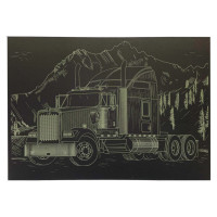 Гравюра А4 "Вантажівка-1" ГрА4-7з економ варіант в пакеті 29,7х21 см (ГрА4-7з)