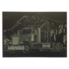 Гравюра А4 "Вантажівка-1" ГрА4-7з економ варіант в пакеті 29,7х21 см (ГрА4-7з)