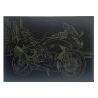 Гравюра А4 "Мотоцикл" ГрА4-11з економ варіант в пакеті 29,7х21 см (ГрА4-11з)