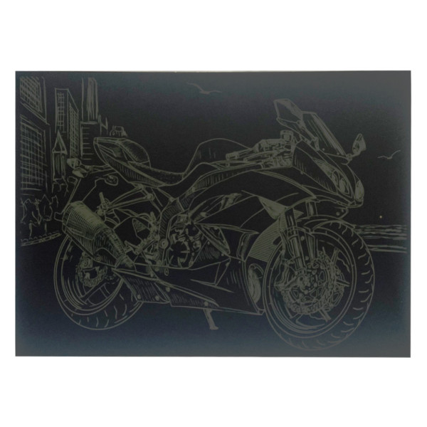 Гравюра А4 "Мотоцикл" ГрА4-11з економ варіант в пакеті 29,7х21 см (ГрА4-11з)