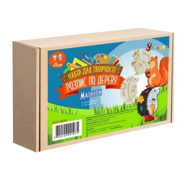 Набір дитячої творчості Розпис по дереву "Магніти-лісові мешканці" РД-006 (РД-006)