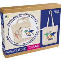 Набор для творчества экосумка-раскраска "Lets go Travel" N0003655, 38х42 см(N0003655)