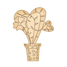 Фігурка для розмальовування та декорування "Кактус-сердечко" FDZ-076 (FDZ-076)