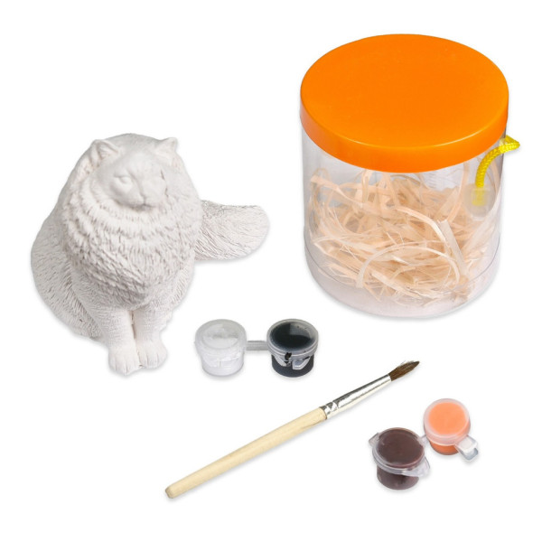 Дитячий набір для творчості розмальовка гіпсової фігурки "Котик" 30943 (30943)