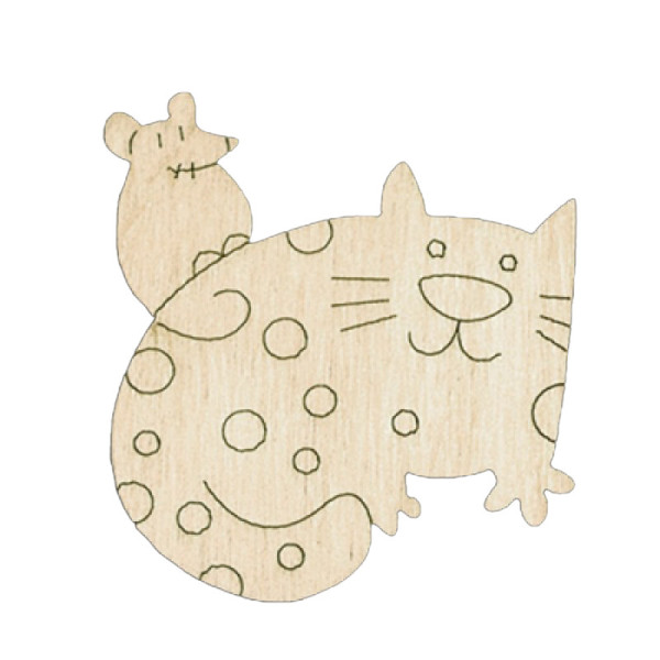 Набір дитячої творчості Розпис по дереву "Магніти-веселі коти" РД-011 (РД-011)