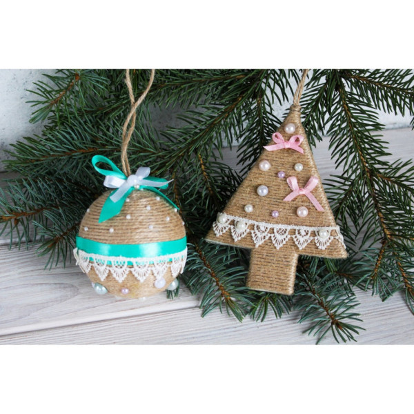 Дитячий набір творчості «Декорування іграшки на ялинку» НГ-003 2 основи (НГ-003)