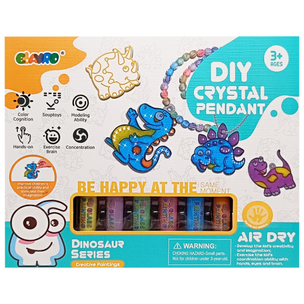 Набір для творчості "Dino" 9045E, брелоки, розмальовка, намистини, фарба (9045E)