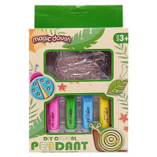 Набір для творчості "Magic dough" 5040-43-50(Green) форми для брелків, стрази, фарби (5040-43-50(Green))