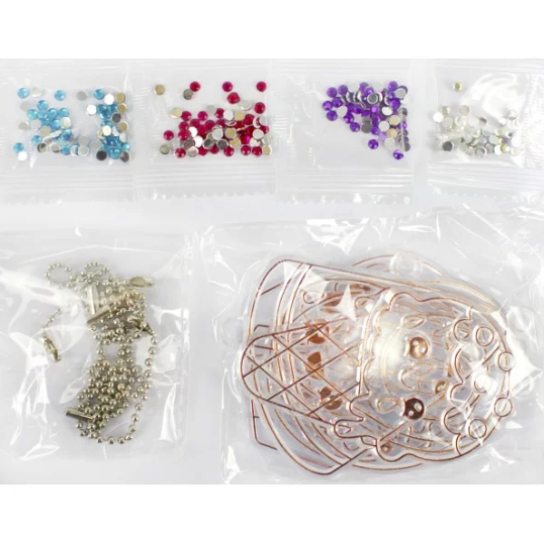 Набір для творчості "Magic dough" 5040-43-50(Turquoise) форми для брелків, стрази, фарби  (5040-43-50(Turquoise))