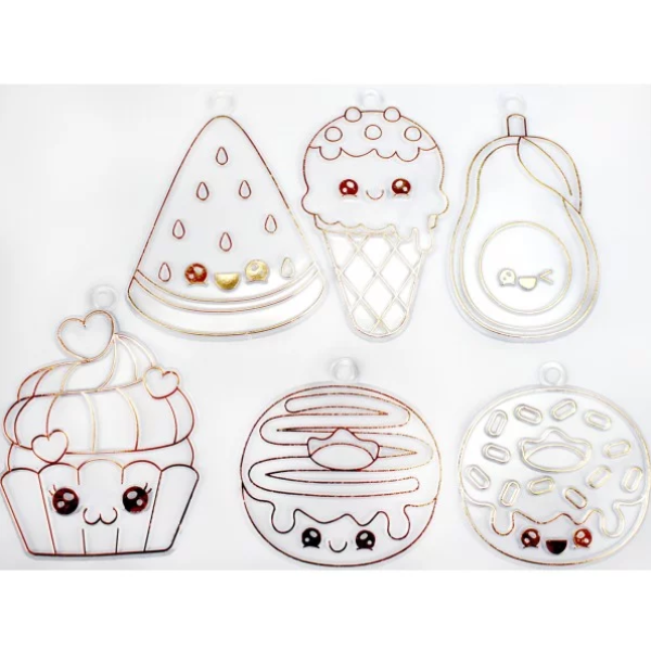 Набір для творчості "Magic dough" 5040-43-50(Turquoise) форми для брелків, стрази, фарби  (5040-43-50(Turquoise))