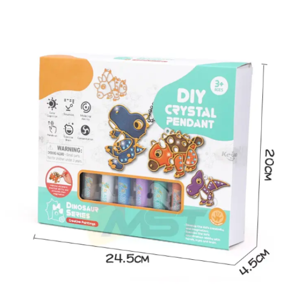 Набір для творчості "Dino" 9045E, брелоки, розмальовка, намистини, фарба (9045E)