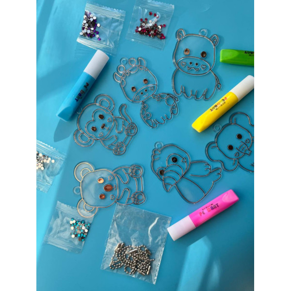 Набір для творчості "Magic dough" 5040-43-50(Orange) форми для брелків, стрази, фарби (5040-43-50(Orange))