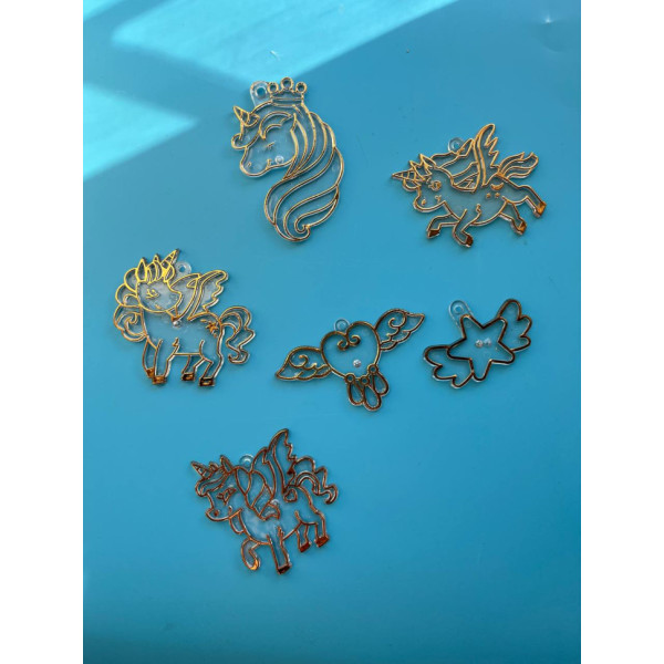 Набір для творчості "Unicorn" 9042E, брелоки, розфарбування, намистини, фарба  (9042E)