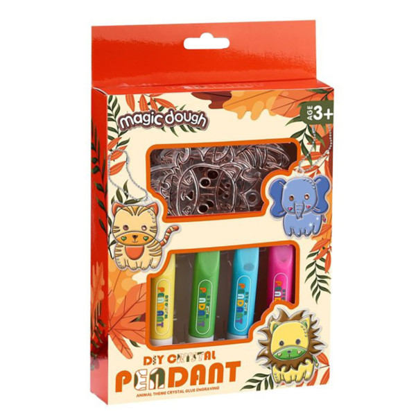 Набір для творчості "Magic dough" 5040-43-50(Orange) форми для брелків, стрази, фарби (5040-43-50(Orange))