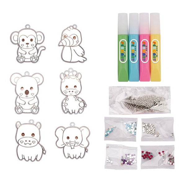 Набір для творчості "Magic dough" 5040-43-50(Orange) форми для брелків, стрази, фарби (5040-43-50(Orange))