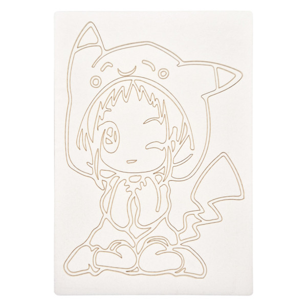 Картина-трафарет для розфарбовування піском "Дівчинка аніме" Sand Box T-a5208 A5 (T-a5208)