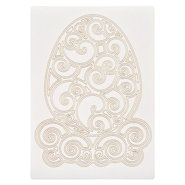 Картина-трафарет для фарбування піском "Великодне яйце" Sand Box T-a5124 А5 (T-a5124)