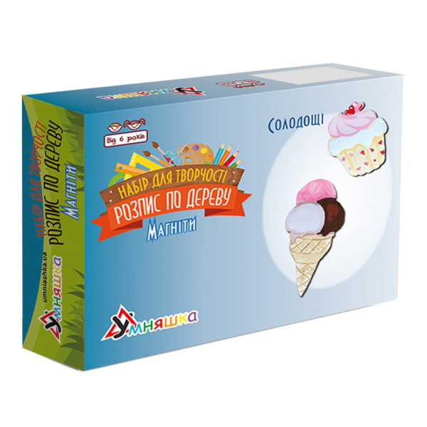 Набір дитячої творчості Розпис по дереву "Магніти-солодощі" РД-008 (РД-008)