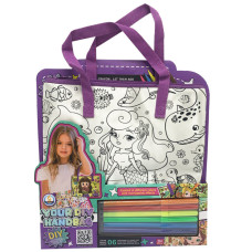 Дитячий набір для творчості "Сумка-розмальовка" Z186-4D 1 відділення (Z186-4D)