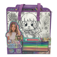 Дитячий набір для творчості "Сумка-розмальовка" Z186-4A 1 відділення (Z186-4A)